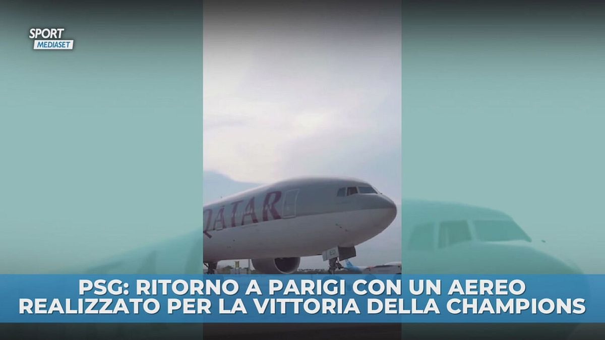 PSG: ritorno a Parigi su un aereo… speciale