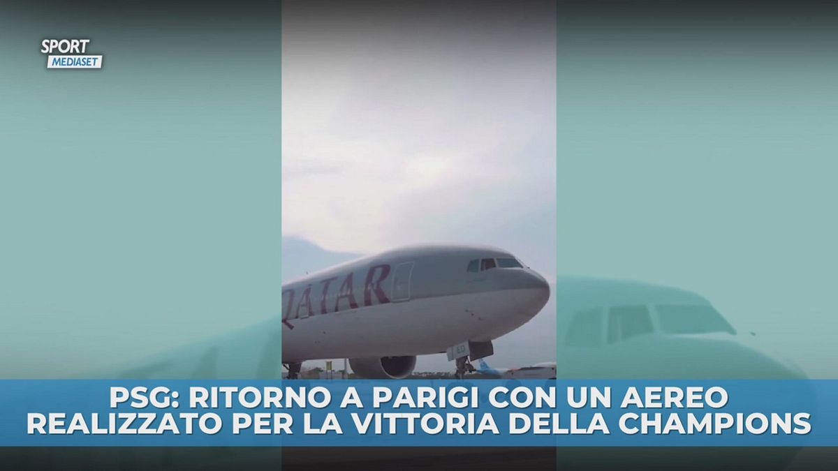 PSG: ritorno a Parigi su un aereo… speciale