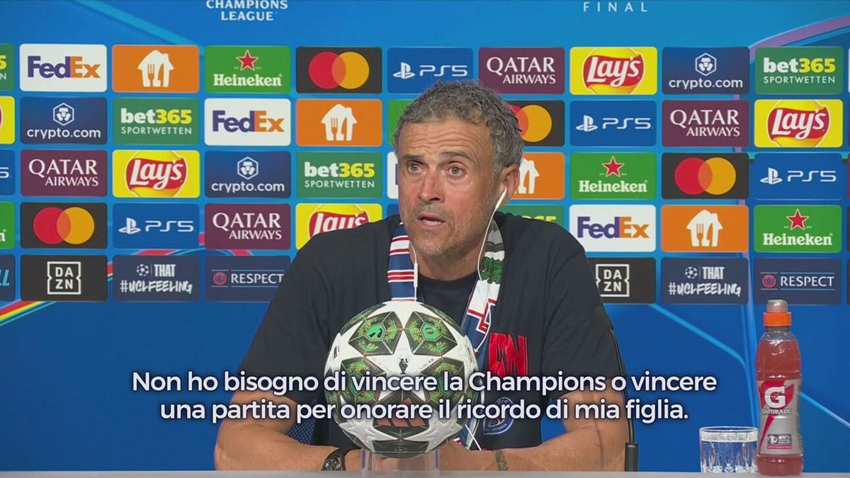 Psg, le lacrime di Luis Enrique