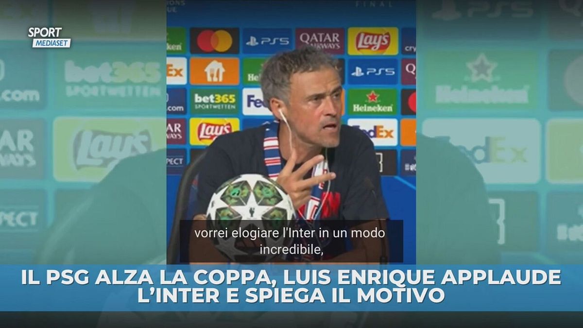 Il PSG alza la coppa, Luis Henrique applaude l'Inter