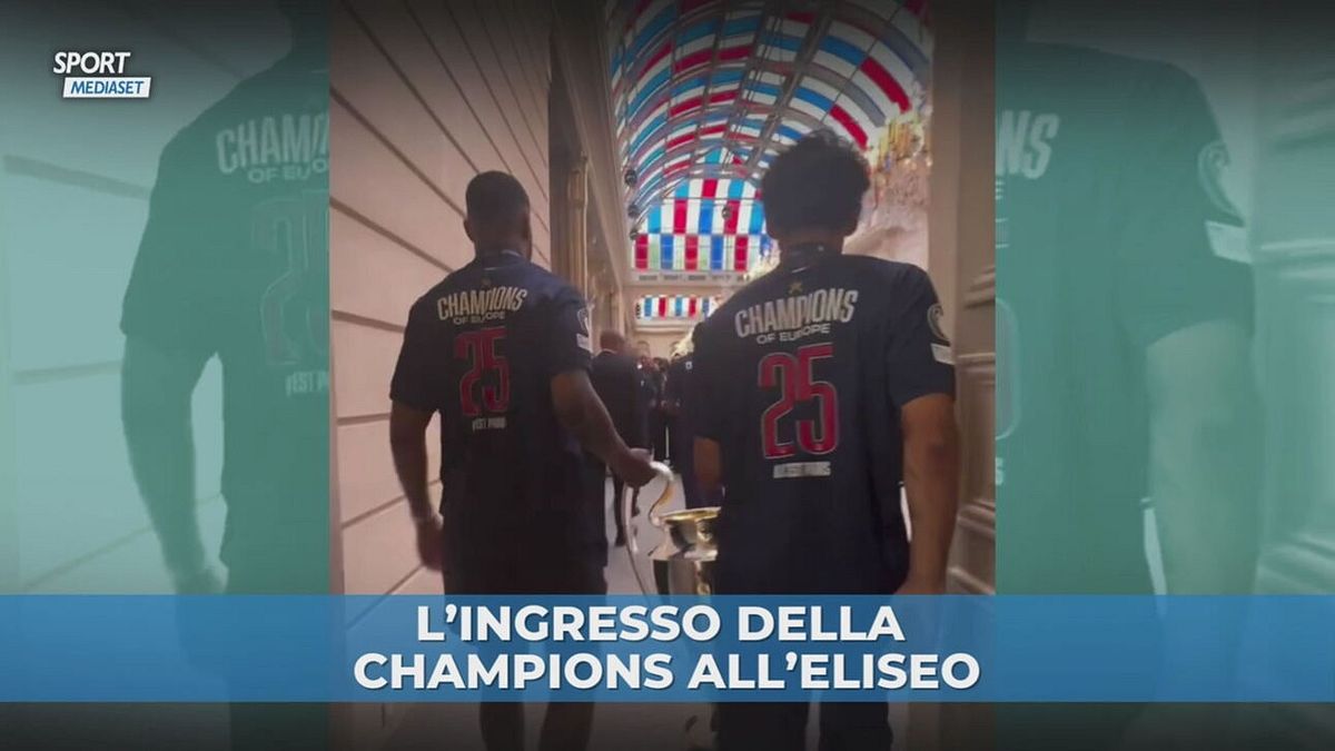 Macron riceve il Psg campione d'Europa