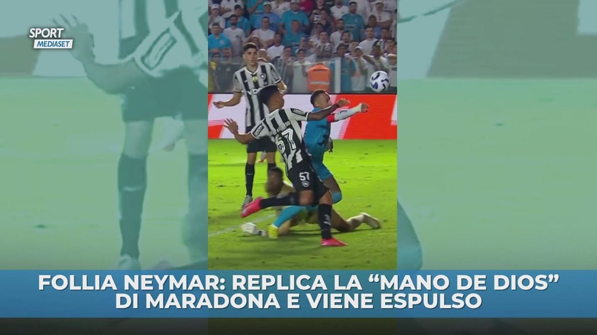 Follia Neymar, replica la "Mano de Dios"