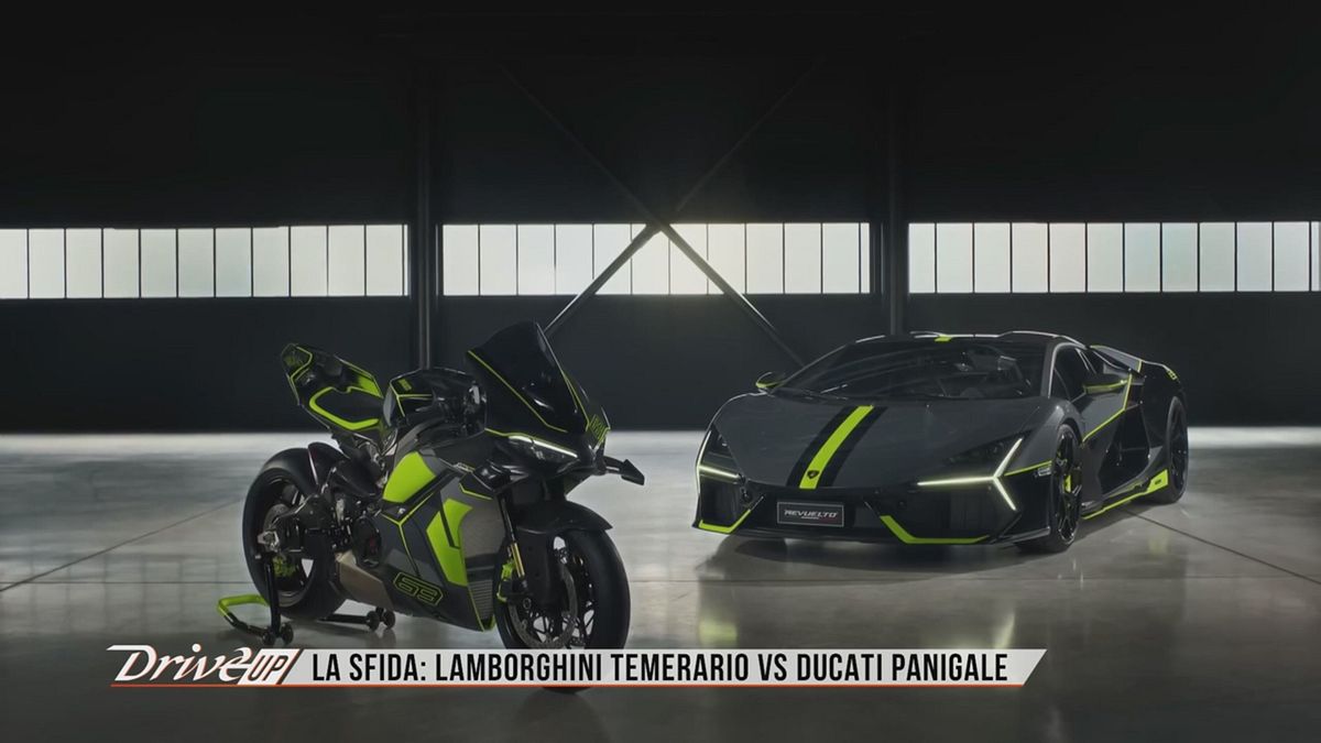 Lamborghini Temerario VS Ducati Panigale, sfida di velocità