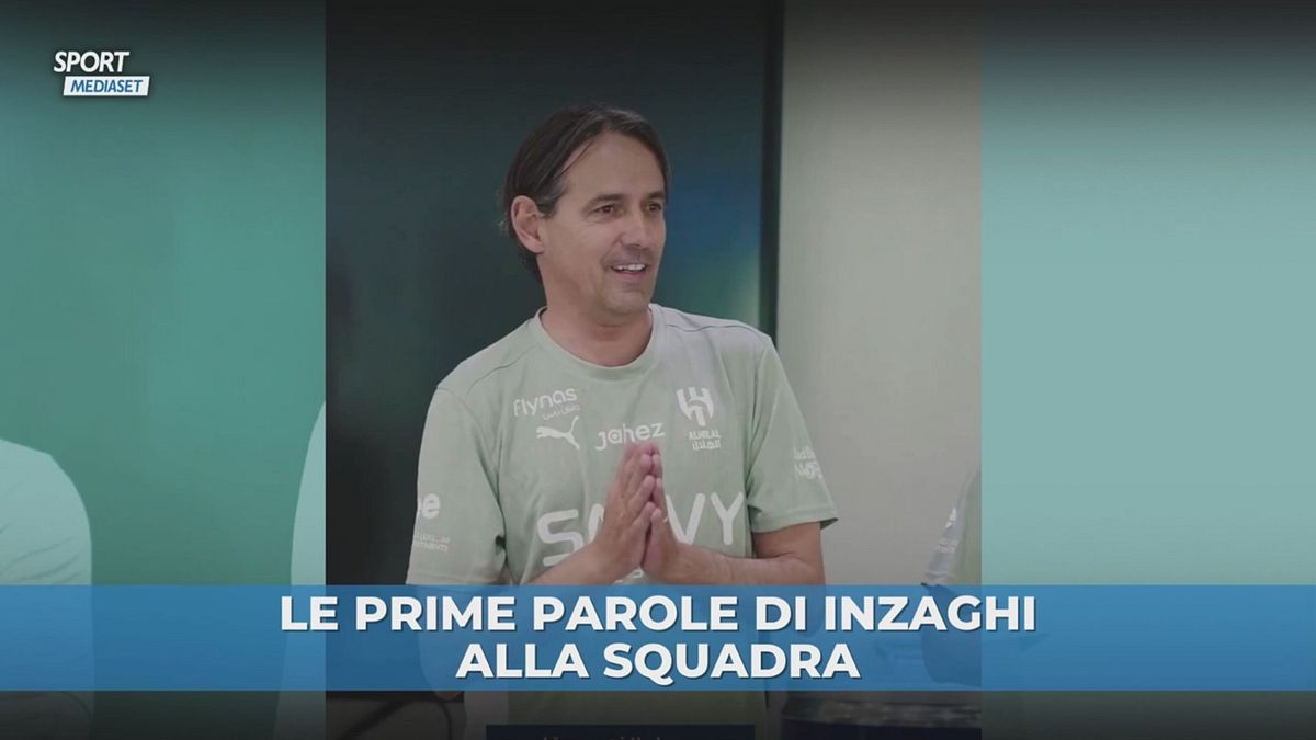 Al Hilal, il primo discorso di Inzaghi: "Voglia di vincere"