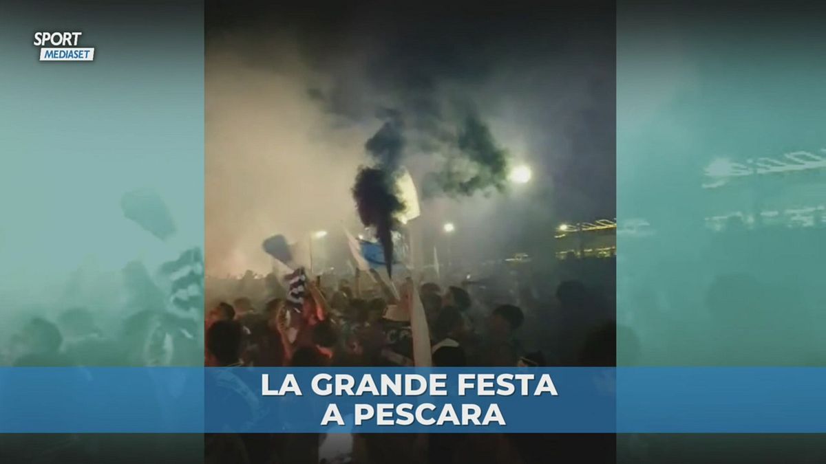 Pescara in delirio per la promozione in Serie B