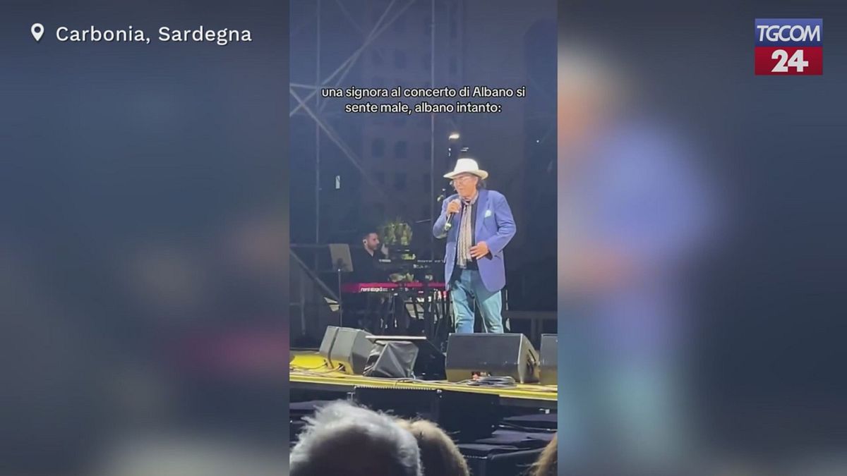 Al Bano, spettatrice sviene durante il concerto e lui prova a rianimarla con gli acuti