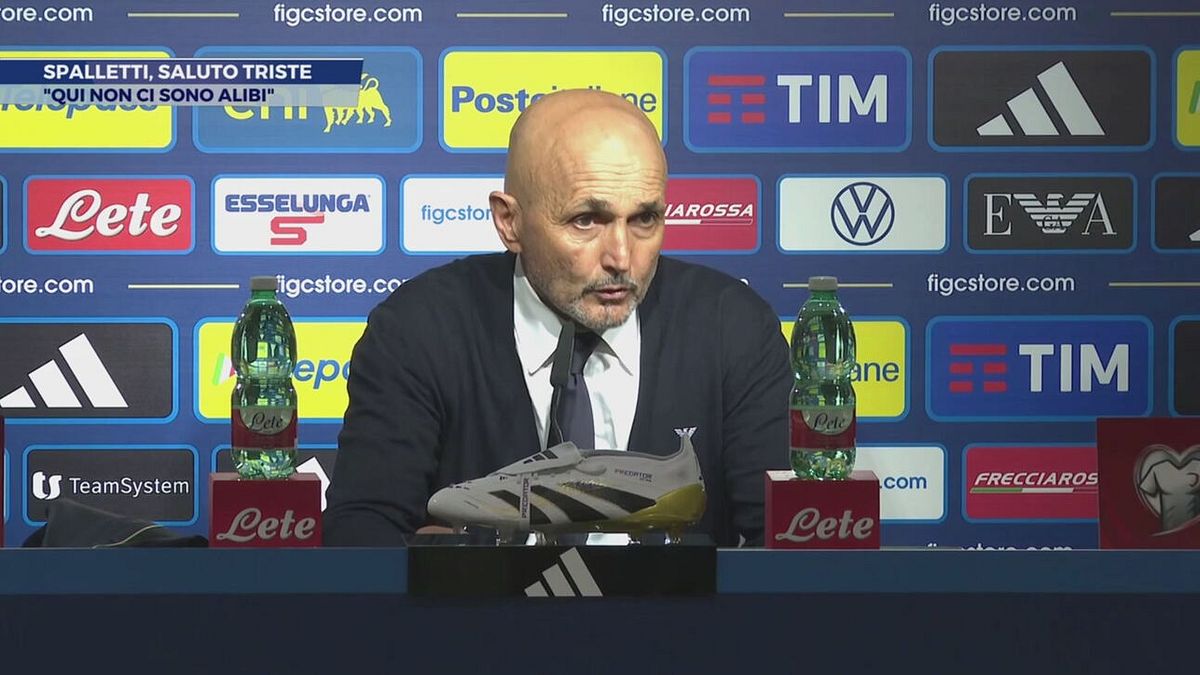 Spalletti, saluto triste