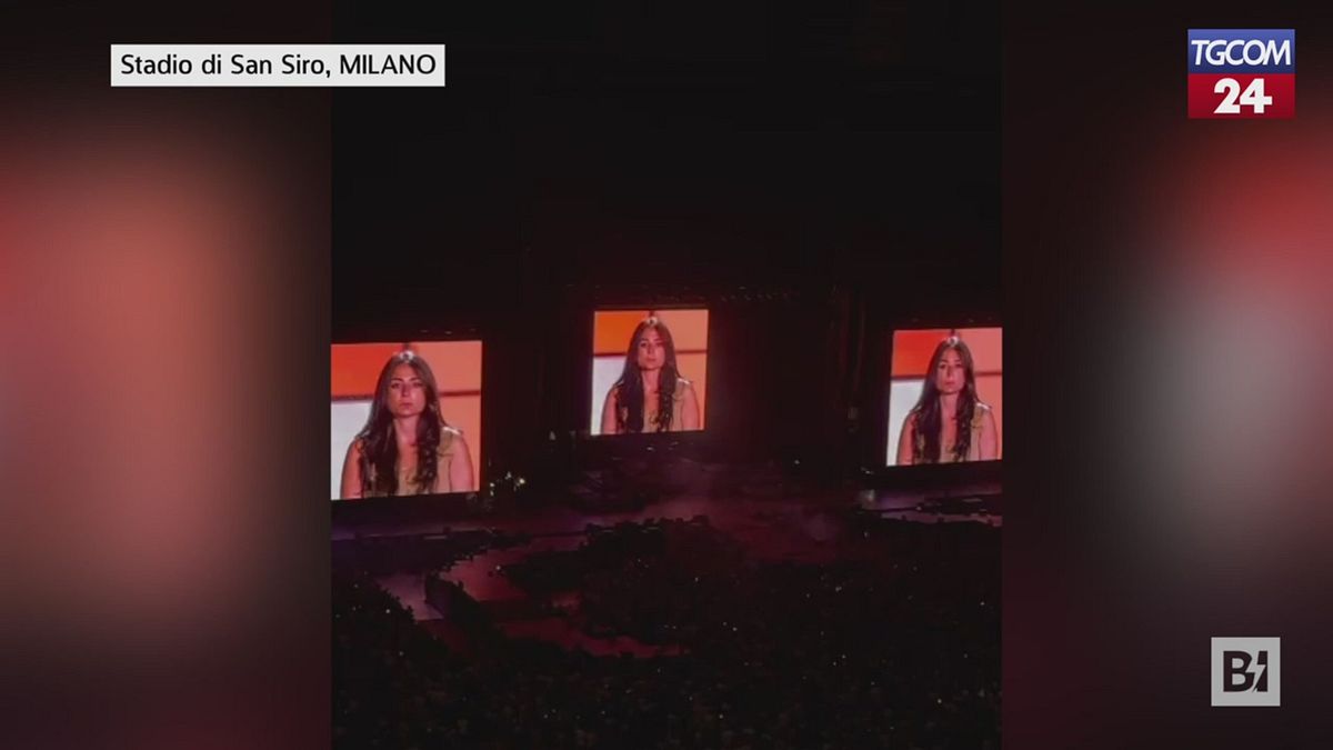 I Pinguini Tattici Nucleari commuovono San Siro con le parole della sorella di Giulia Tramontano