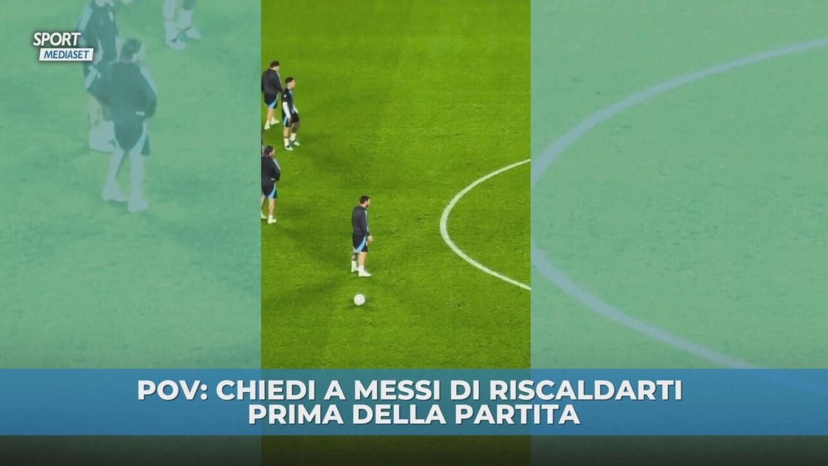 POV: chiedi a Messi di scaldarti prima della partita