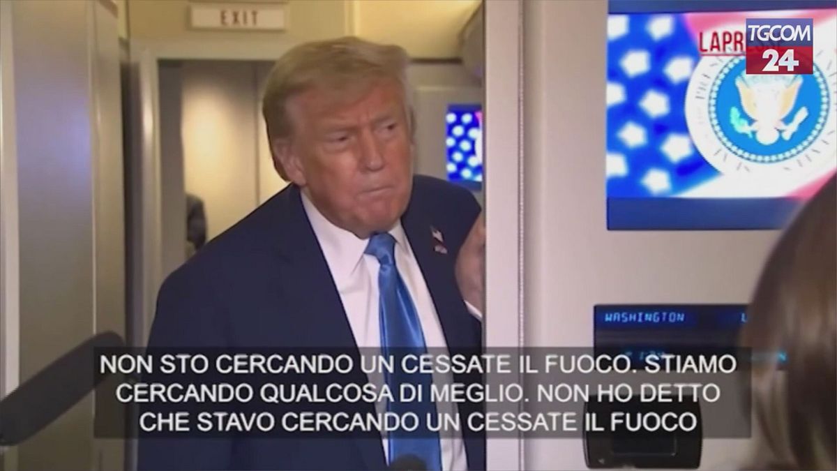 Israele-Iran, Trump: "Non voglio un cessate il fuoco, ma qualcosa di meglio"