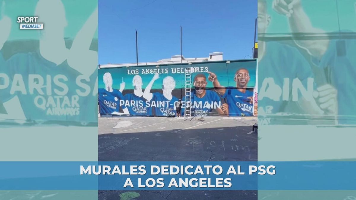 Murales per il PSG a Los Angeles