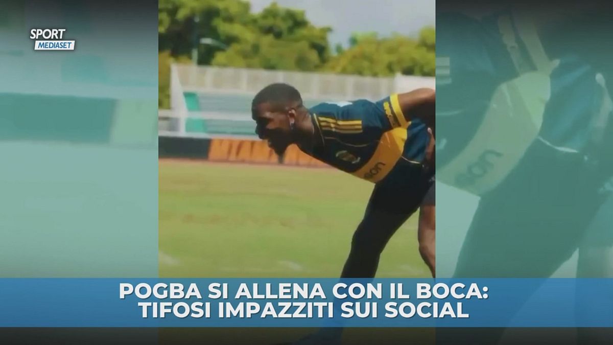 Pogba si allena con il Boca