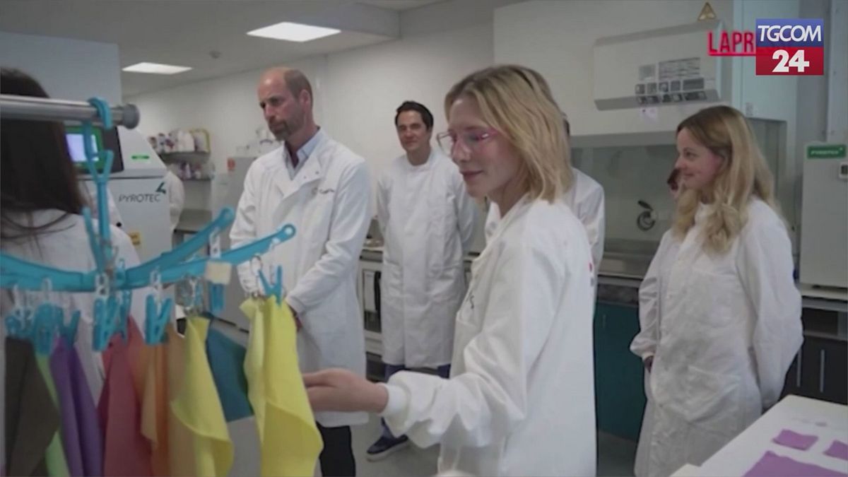 Moda sostenibile, il principe William e Cate Blanchett in un laboratorio green
