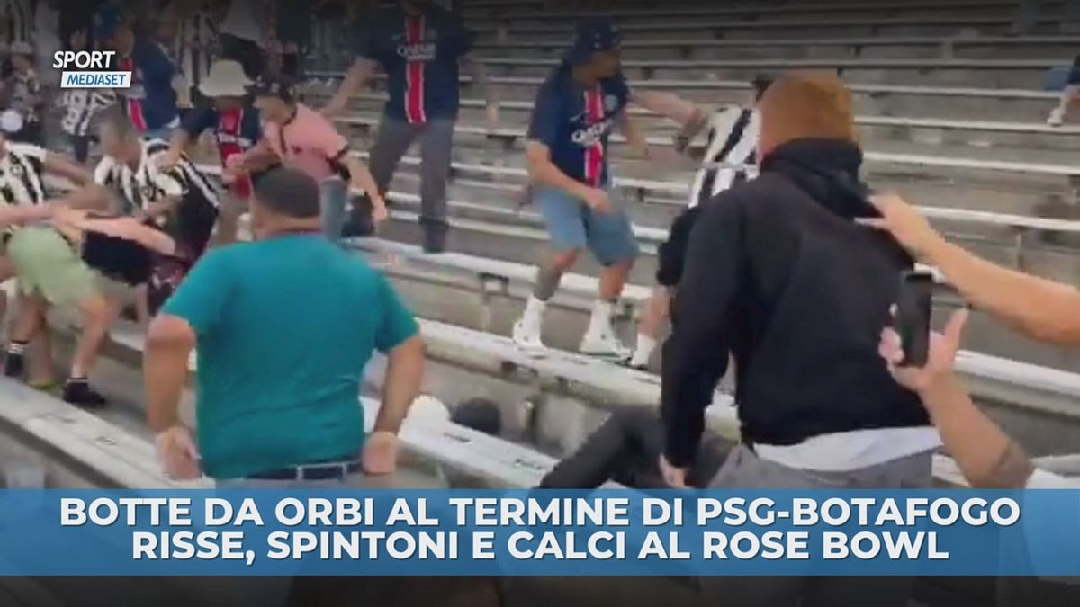 PSG-Botafogo: botte da orbi tra i tifosi