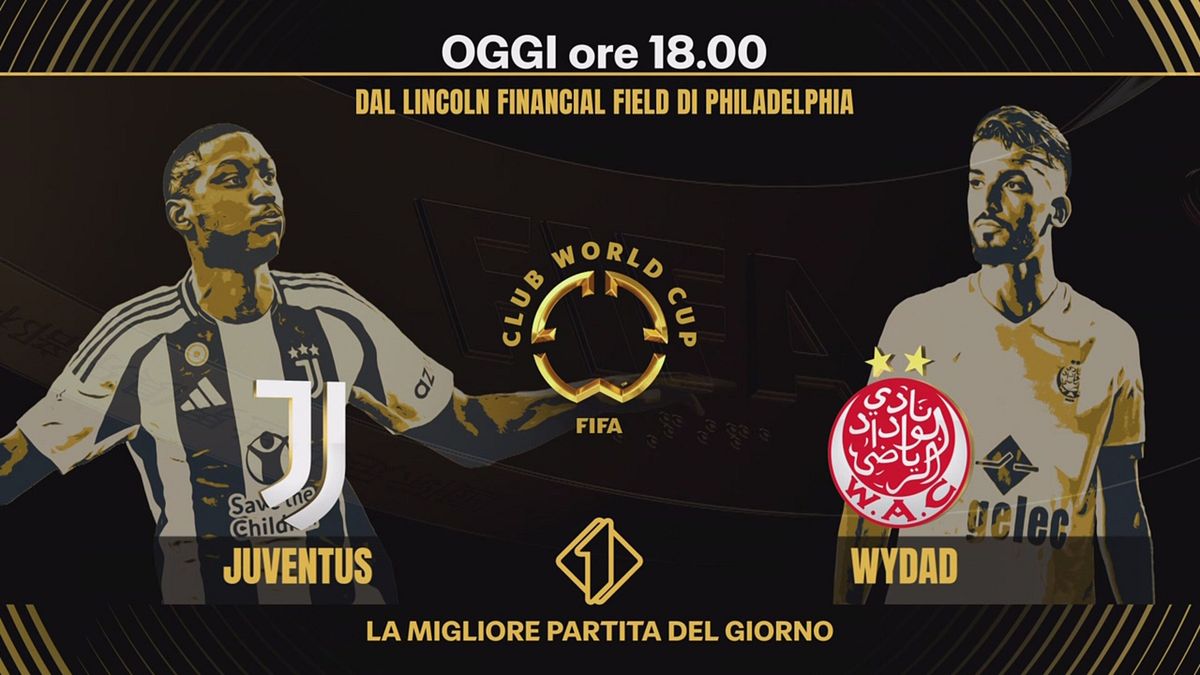 Juventus-Wydad: domenica 22 giugno alle 18.00