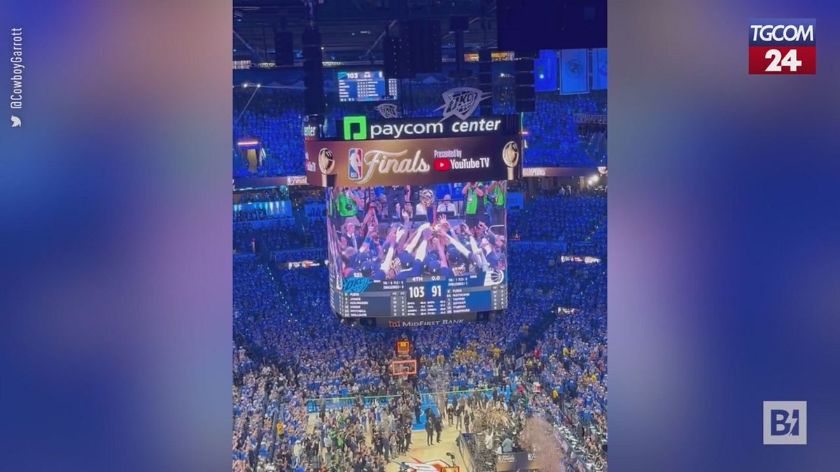 Gli Oklahoma City Thunder campioni Nba 2025, la città in festa