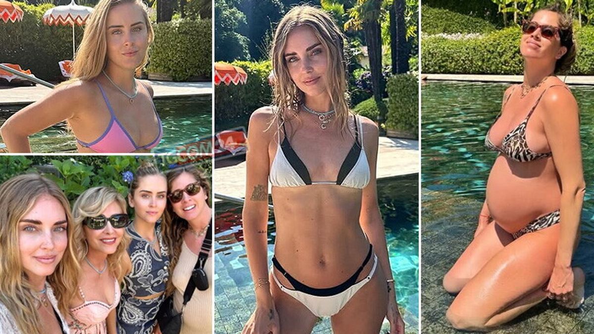 Como Gölü, Tantarella'daki Bikini'deki Ferragni kız kardeşler ailede