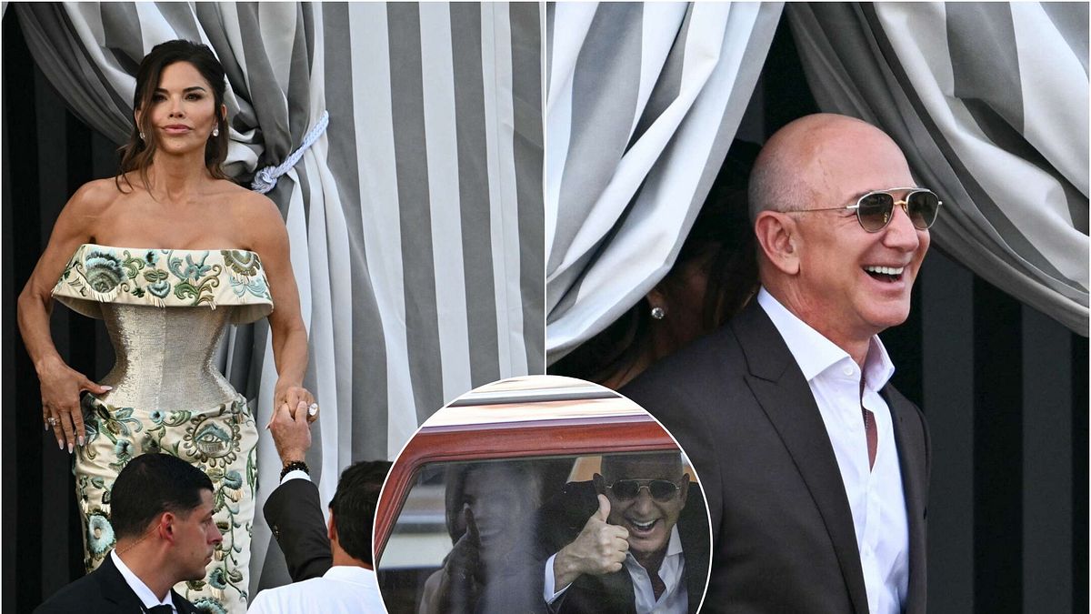 Bezos ve Sanchez, Venedik'te yıldızlar ve protestolar arasında zırhlı parti