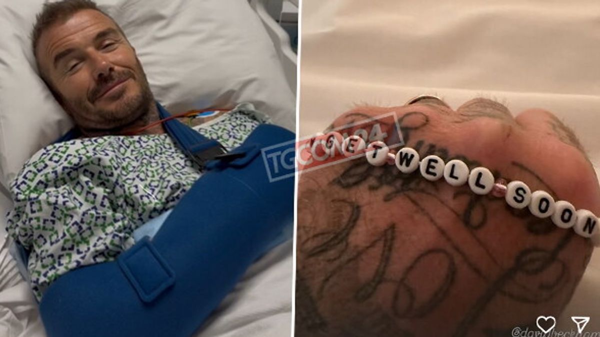 david beckham in ospedale il post di victoria guarisci presto