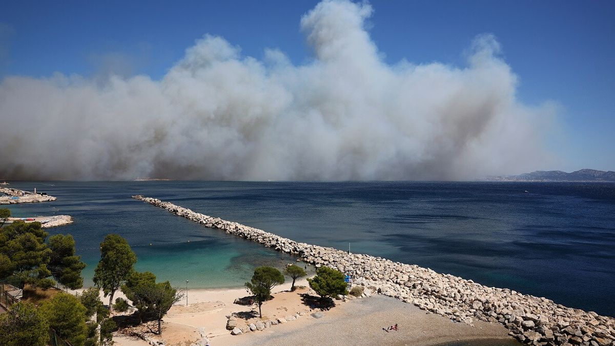 Marsiglia, maxi incendio: le fiamme arrivano in città, chiuso l