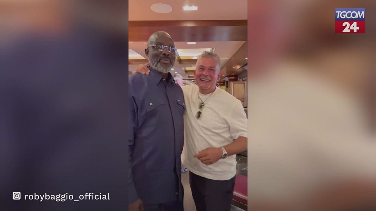 Weah e Baggio, incontro tra leggende al Mondiale per Club
