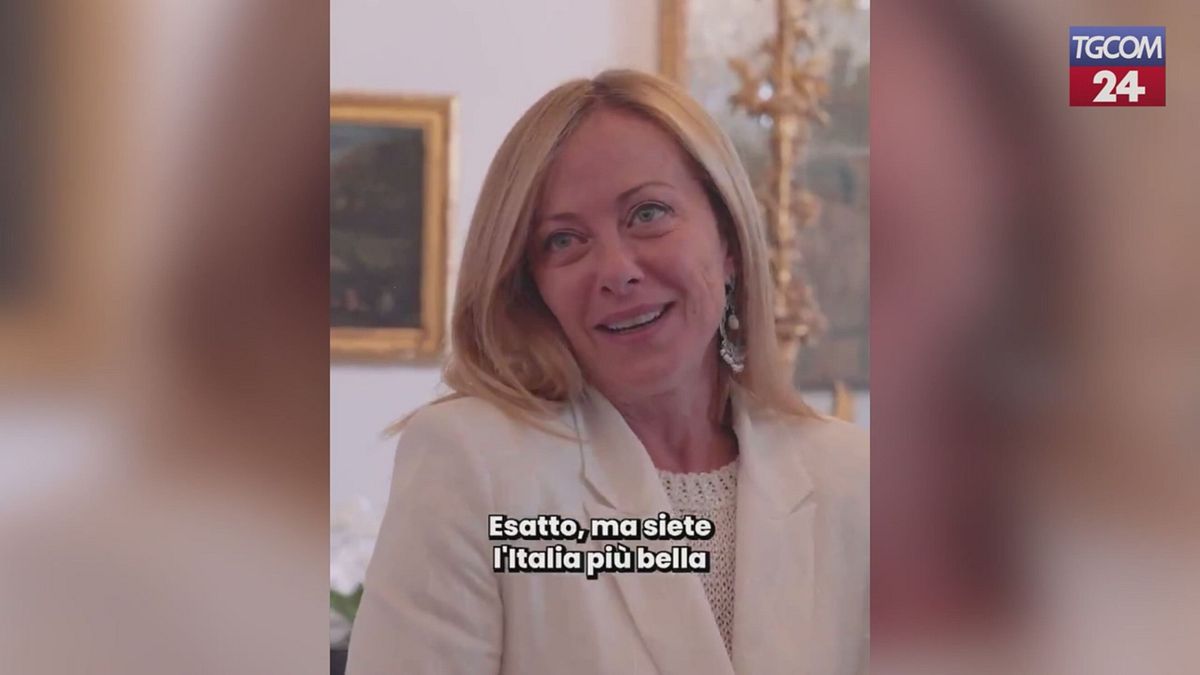 Giorgia Meloni riceve i volontari che hanno salvato il piccolo Allen