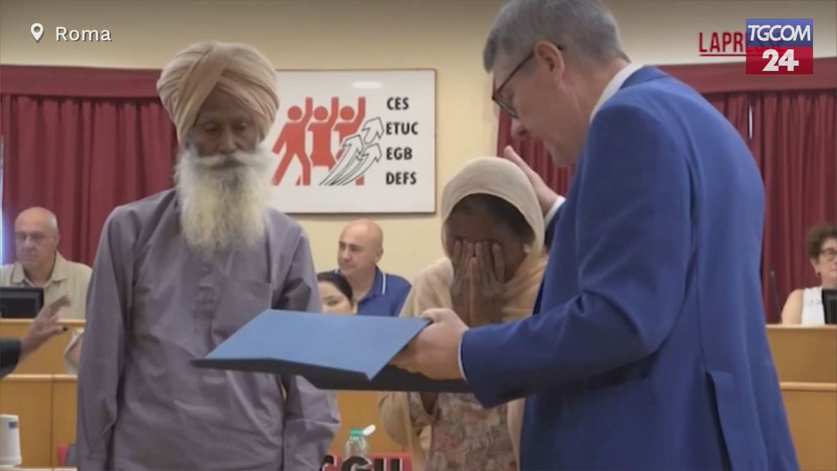 Satnam Singh, la commozione dei genitori nella sede Cgil