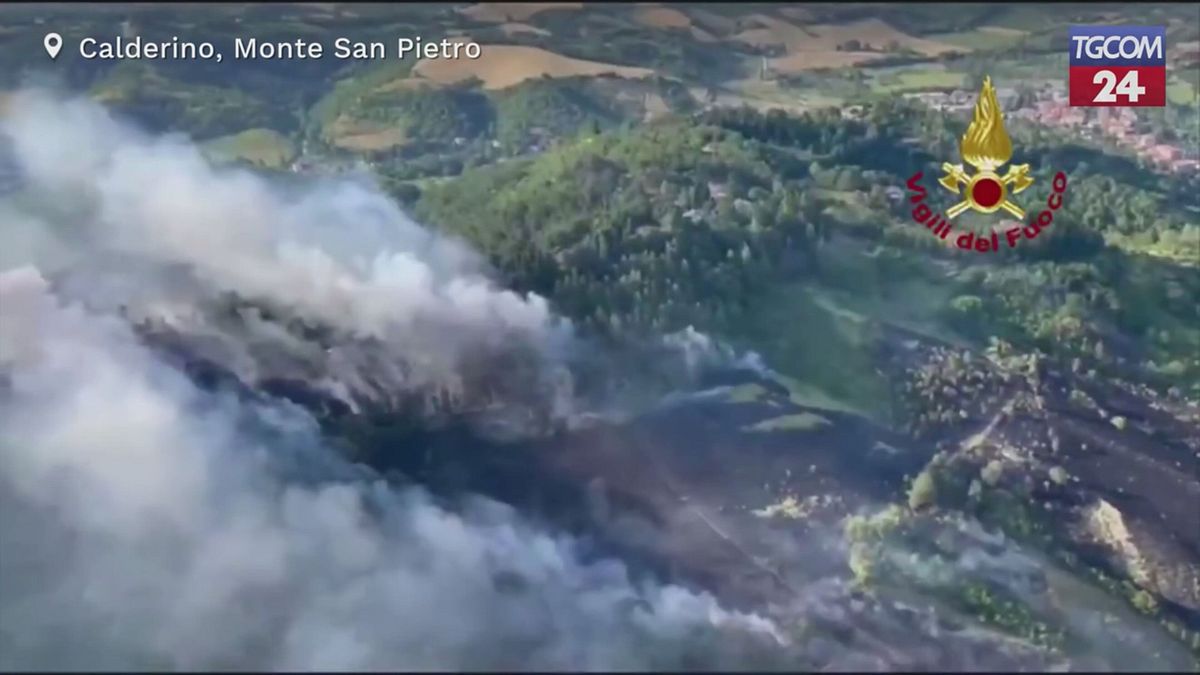 Bologna, domato dopo un giorno il rogo nei boschi di Calderino: evacuate 100 persone