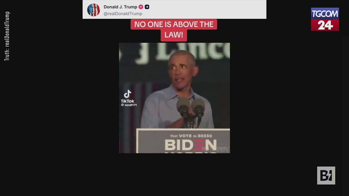 Il video fake postato da Trump con l