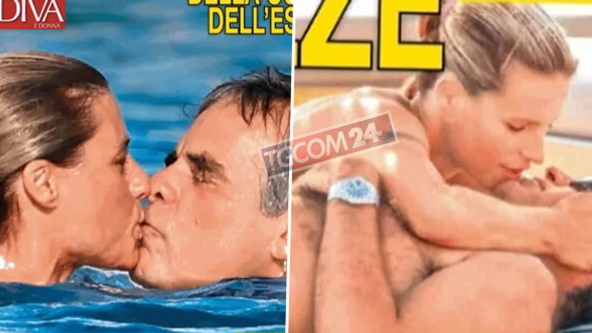 Michelle Hunziker, Tronchetti Provera ile Denizde Hot Kisses