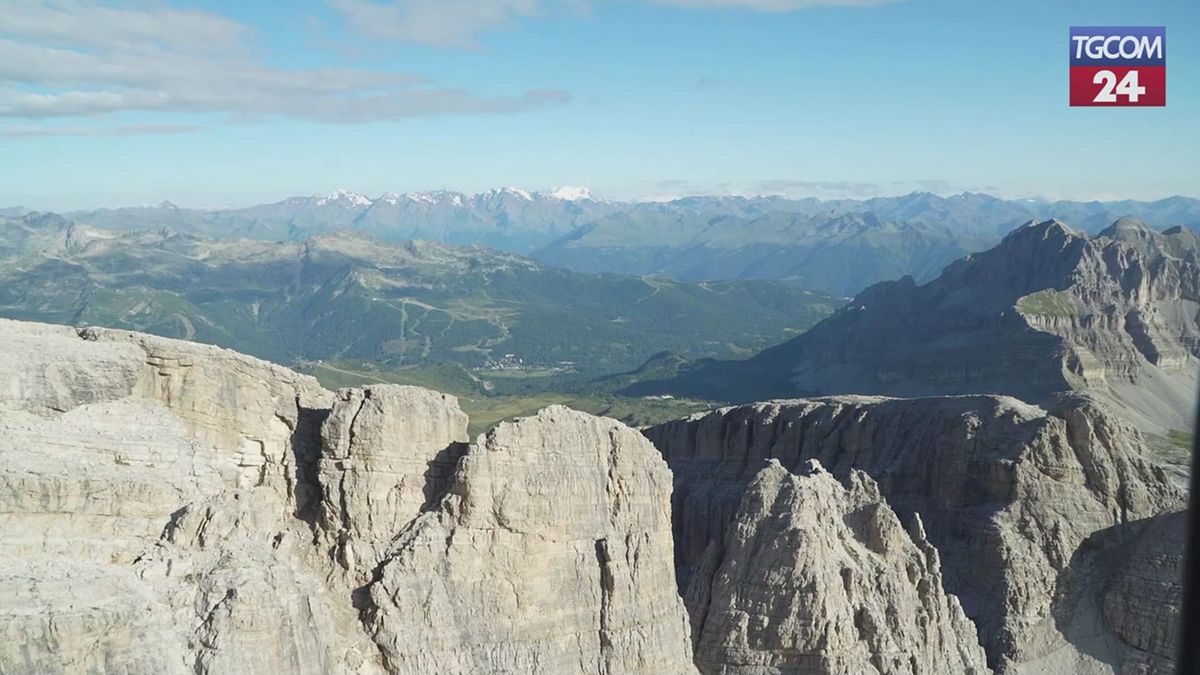 trentino droni monitorano cima falkner dopo crollo