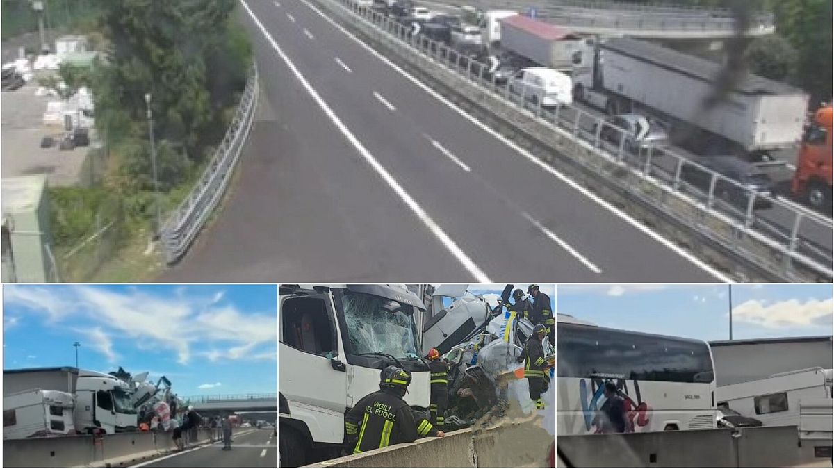 tragedia sull8217a1 maxi incidente ad arezzo tre morti su un8217ambulanza 15 feriti