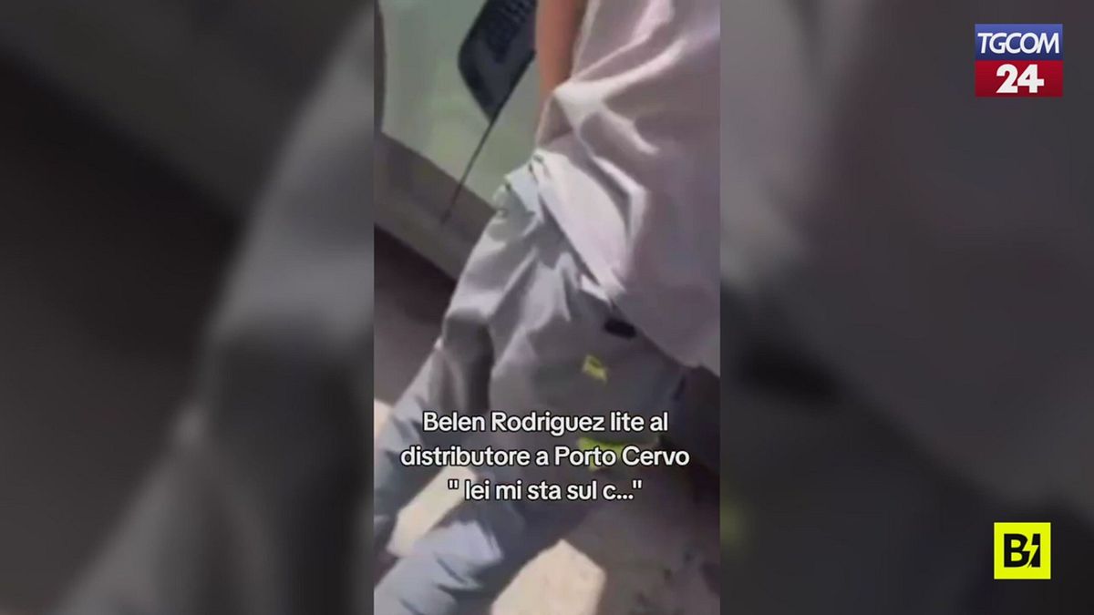 Porto Cervo, Belen Rodriguez için benzin istasyonunda kavga