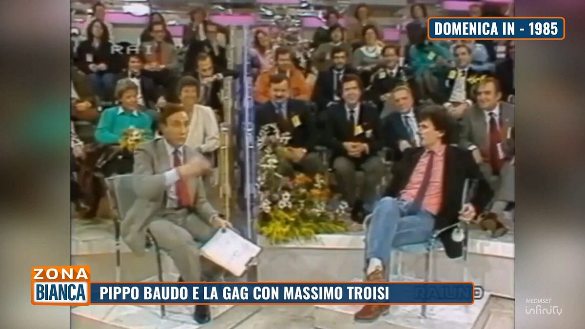 Pippo Baudo ve Massimo Troisi ile Tarihi Gag