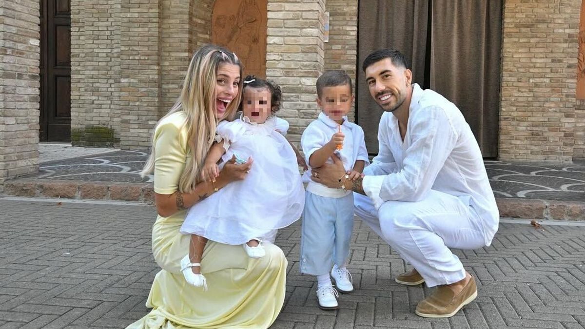 chiara nasti e mattia zaccagni festeggiano il battesimo dei figli thiago e dea