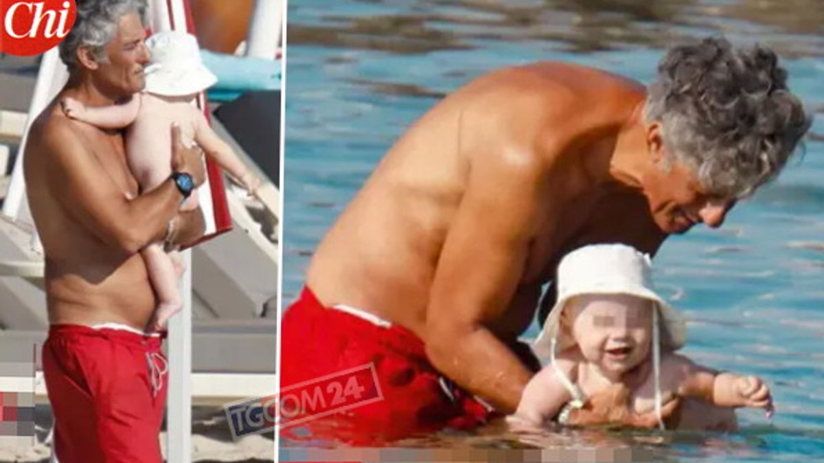 Fiorello nonno, le tenere immagini con il nipotino al mare