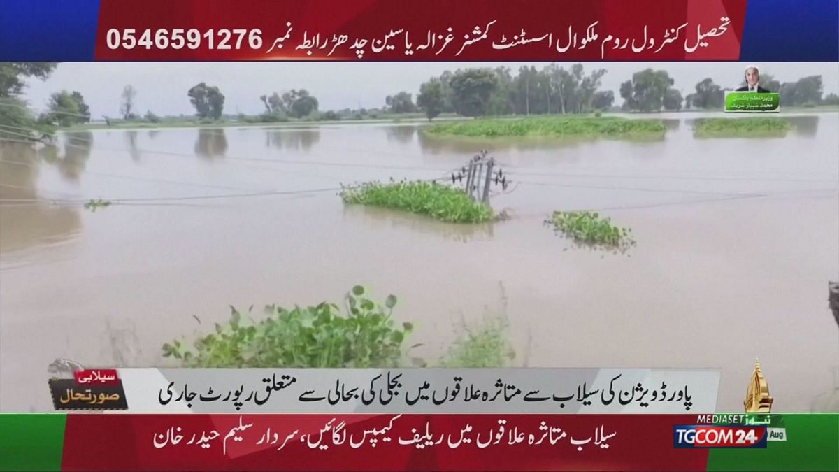 Pakistan, alluvioni record nel Punjab orientale: due milioni di sfollati