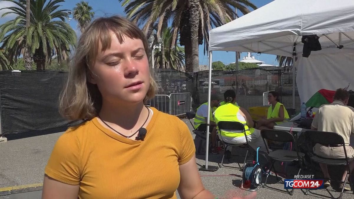 Flotilla per Gaza, parla Greta Thunberg
