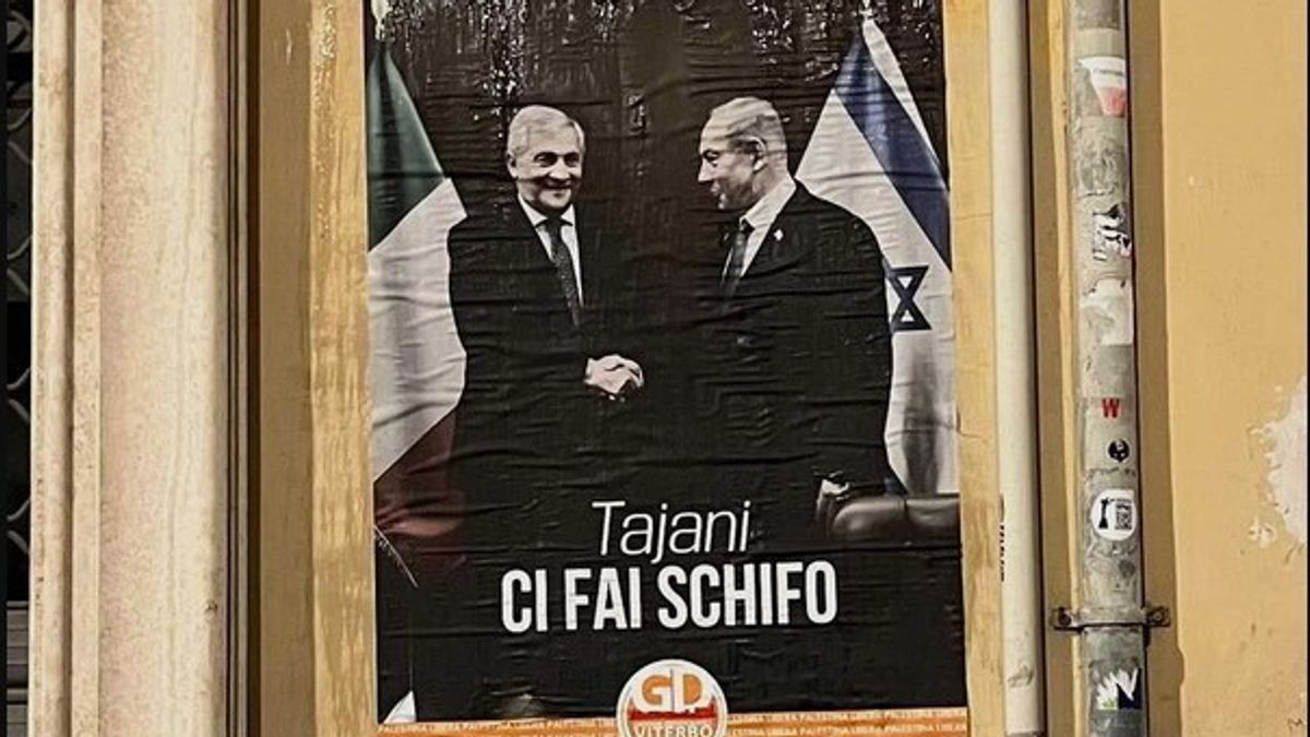 Viterbo'da Tajani, Saldırgan Posterler: Siyasi Fırtına