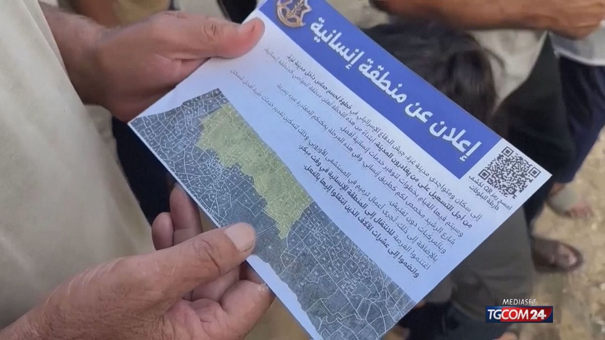 Israele lancia volantini per intimare ai gazawi di evacuare verso sud