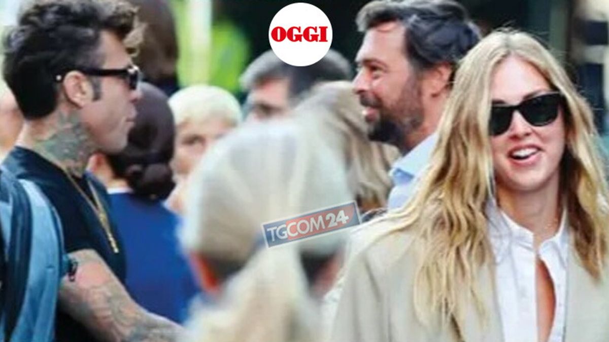 Fedez, Tronchetti Provera ve Chiara Ferragni çocuklarıyla birlikte okulda