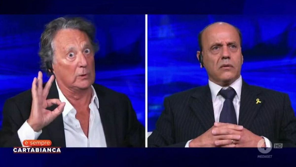 Enzo Iacchetti, Eyal Mizrahi ile “Her Zaman Cartabianca” nda bir kavga