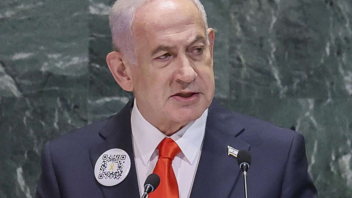 Onu, Netanyahu e quel QR code sulla giacca