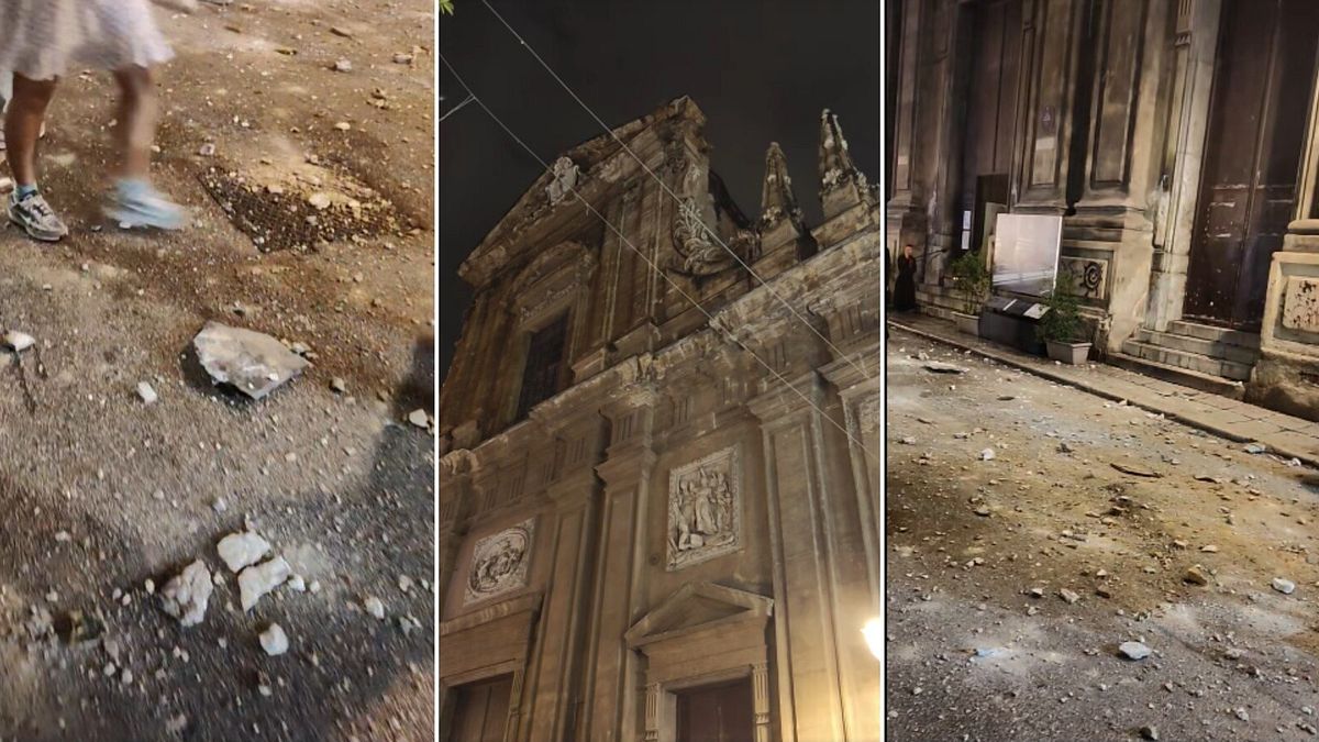 Palermo, crolla il cornicione di una chiesa: ferita una turista