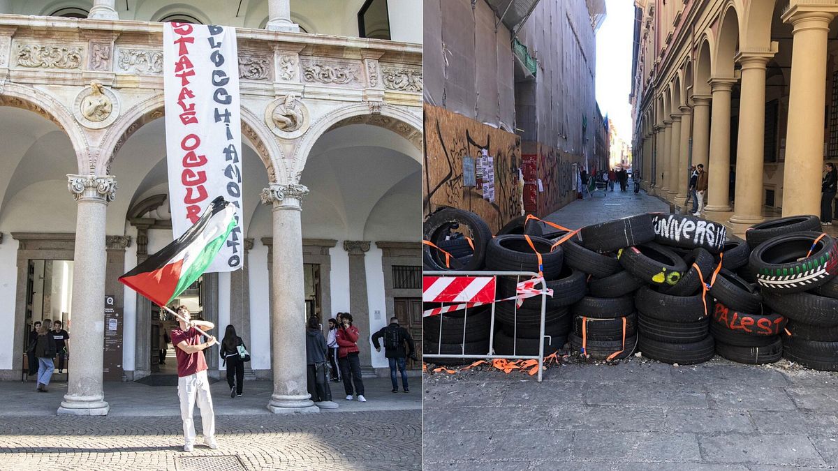 Proteste pro-Pal in tutta Italia, occupate diverse università | Scontri davanti alla stazione di Bologna, a Torino bloccata la tangenziale | Piano Usa per Gaza, ok della Camera