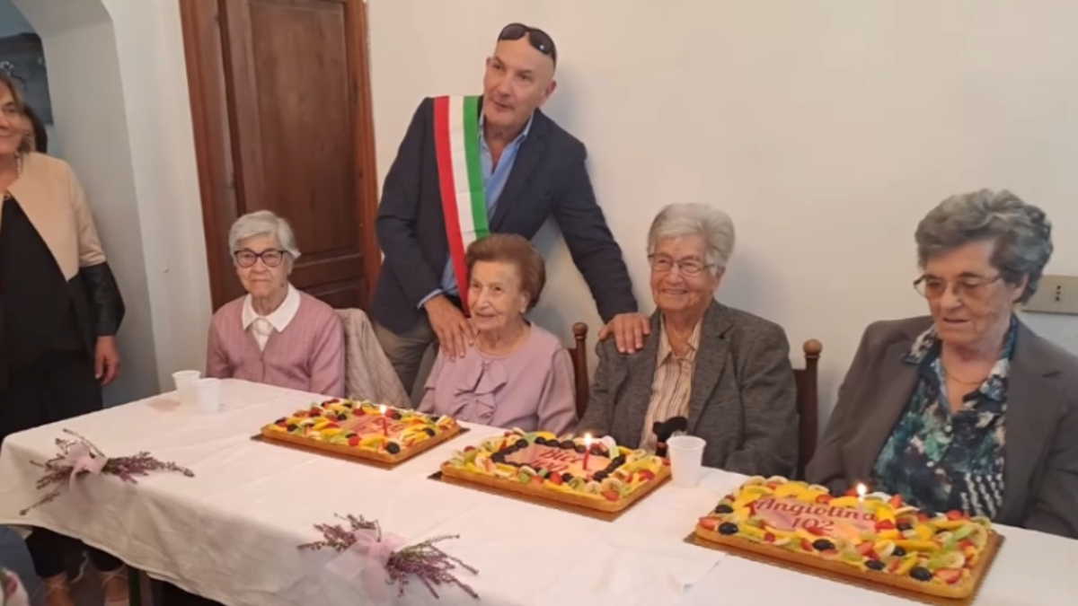 Casanova Lerrone (Savona) omaggia le sue centenarie