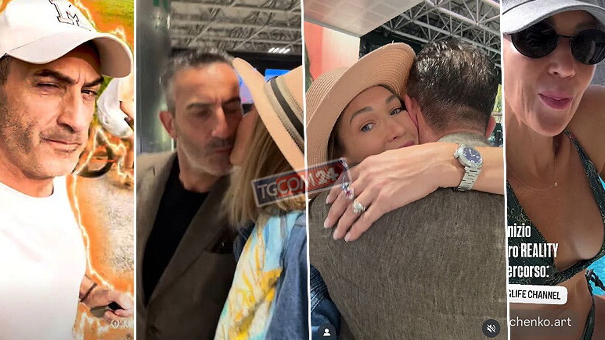 Ludmilla Radchenko ve Matteo Viviani havaalanında veda etti