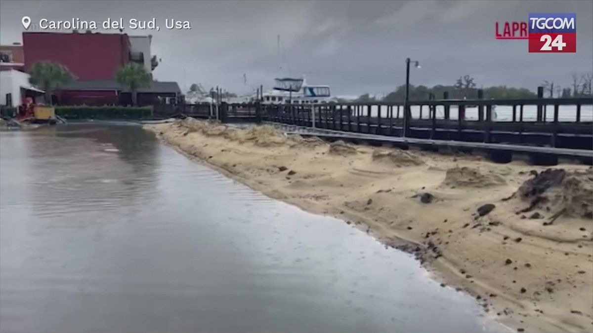usa tempesta si abbatte nella carolina del sud alluvioni nelle citt224 costiere