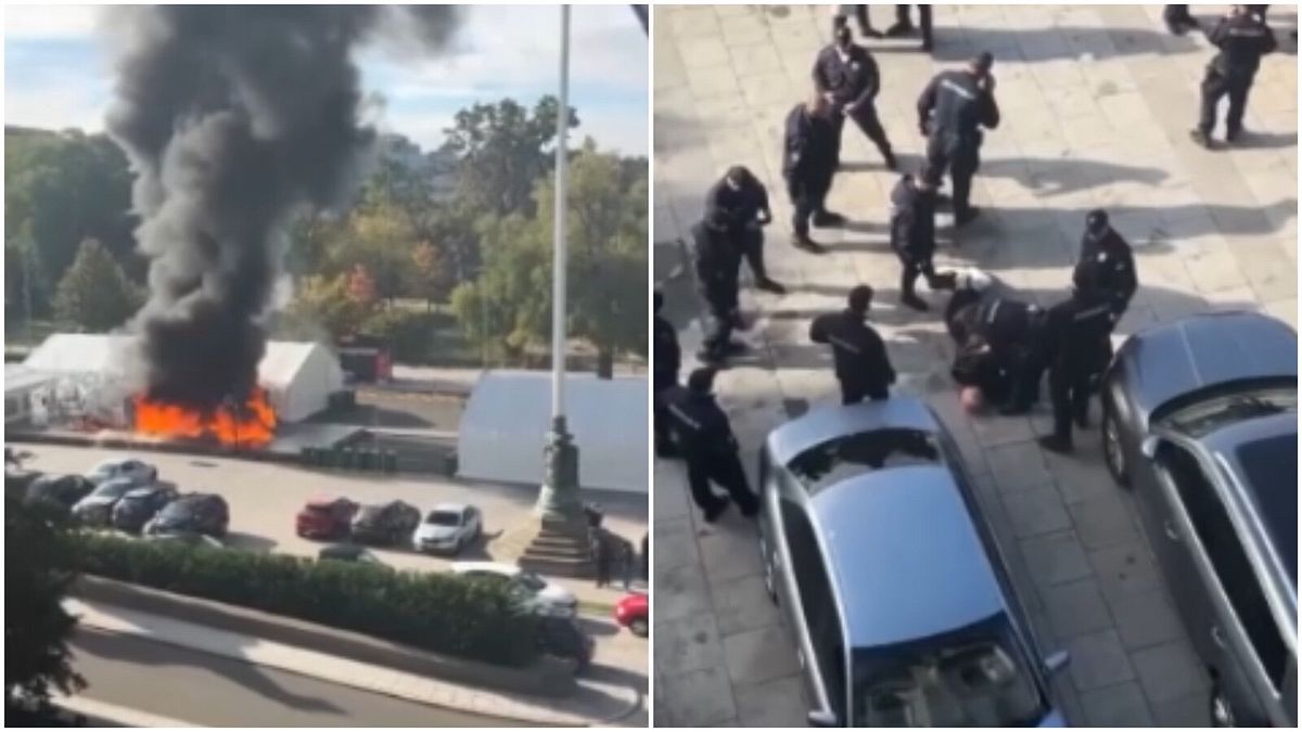 belgrado esplosioni e colpi d arma da fuoco davanti al parlamento arrestato l aggressore