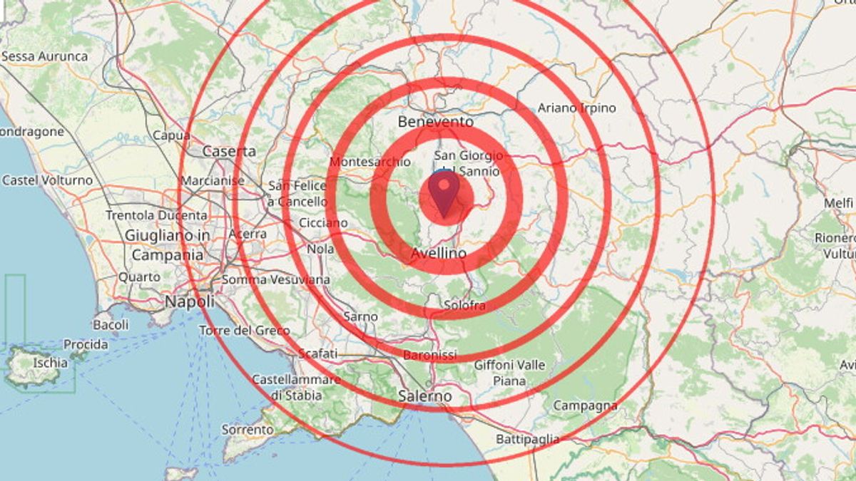 terremoto sisma ad avellino scossa di magnitudo di 36